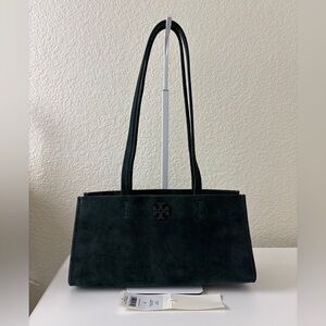 Tory Burch  Thea East West Satchel in Suede Shoulder Bag